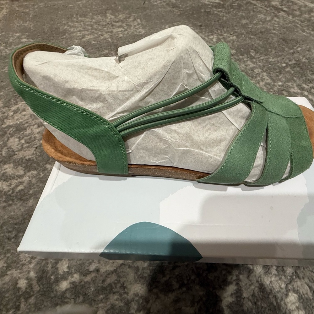 Origins Green Strappy Sandals